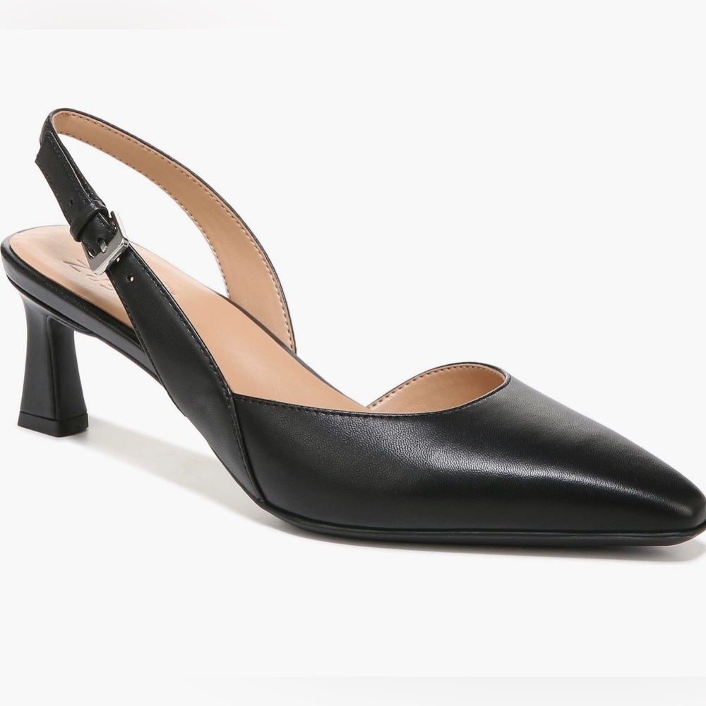 Naturalizer Black Dalary Slingback Pump Size 8.5 Wide Width - Picture 2 of 13